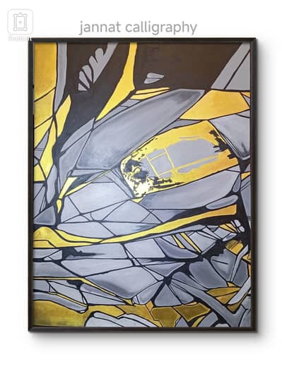 abstract handmade painting