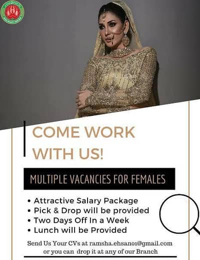 Need Females Saloon Working