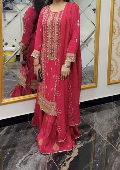 Long shirt with Garara