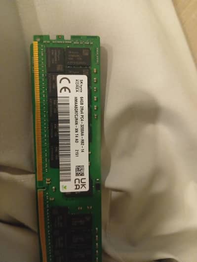 SK Hynix 64GB DDR4 ECC Server RAM (PC4-3200AA) - Like New