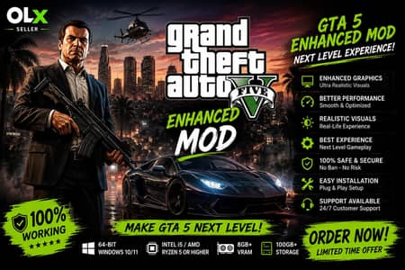 GTA 5 Enhanced Mod For PC | Ultra Realistic Graphics | 100% Working