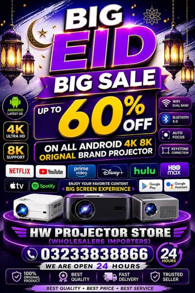 4K ORIGINALPROJECTOR /  FULL HD PROJECTOR/ MULTIMEDIA PROJECTOR