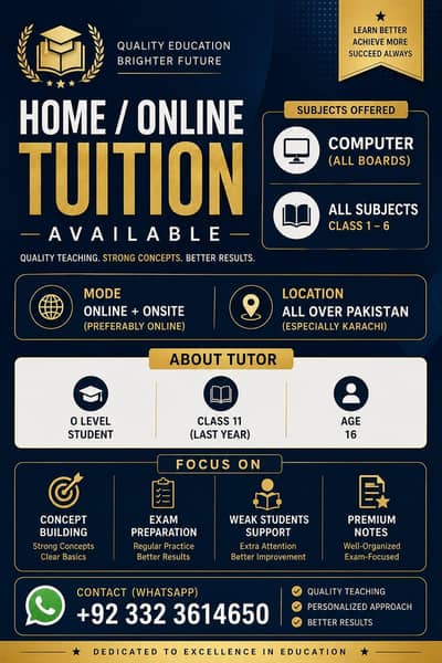 Budget friendly tution
