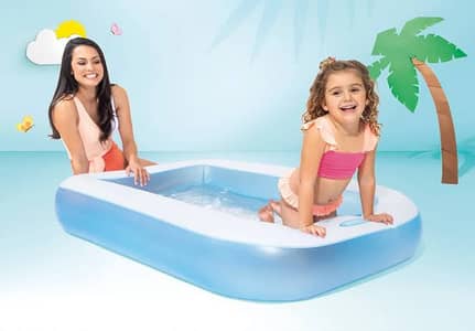 INTEX Rectangular Baby Pool 5ft 4in x 3ft 3in x 11in) 03020062817