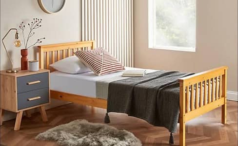 single  2  full size  wooden beds  good condition