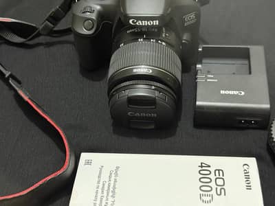 Canon EOS 4000D DSLR Camera 18-55mm Lens Excellent Condition