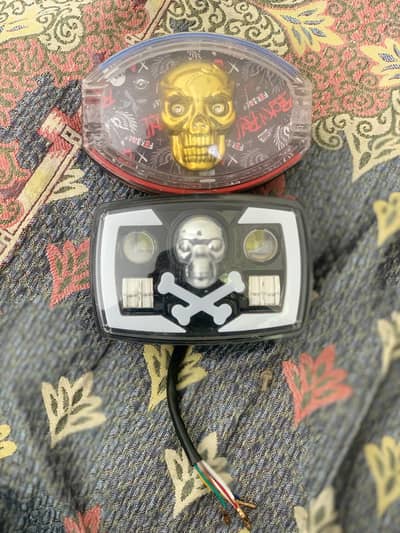 125 Back & Front Skull Shape Fancy Lights