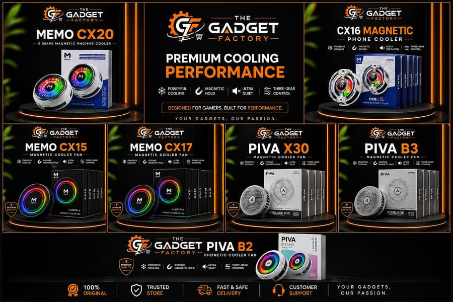 Memo Cx26 / CX20/ CX17 / CX16 & Piva B3 B2 X30 Best Cooling Fans ...