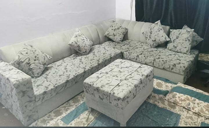 L shape sofa set 1