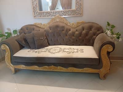 5 seater sofa set with 5 cushions,dura foam  with tabel
