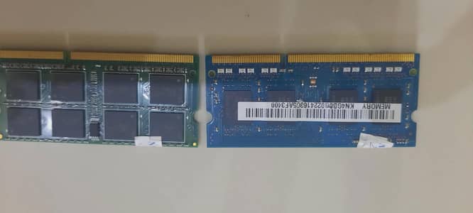 2X2 4GB DDR3 RAM 1600MHZ SYSTEM PULLED