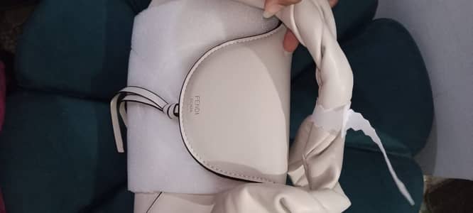 Original Fendi Moonlight Bag (White) - With Box & Authenticity Card