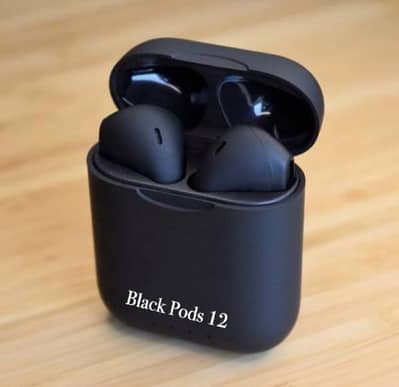 i12 TWS wireless earbuds -black -COD Available