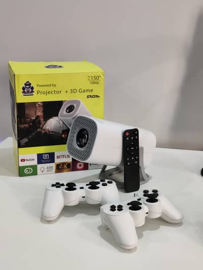 Smart Projector + 3D Game | 1080p | Up to 150" Display | Like New