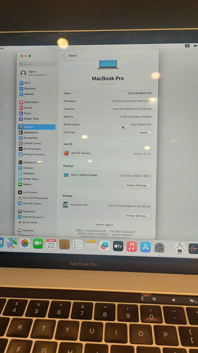 Apple MacBook Pro 2017 5
