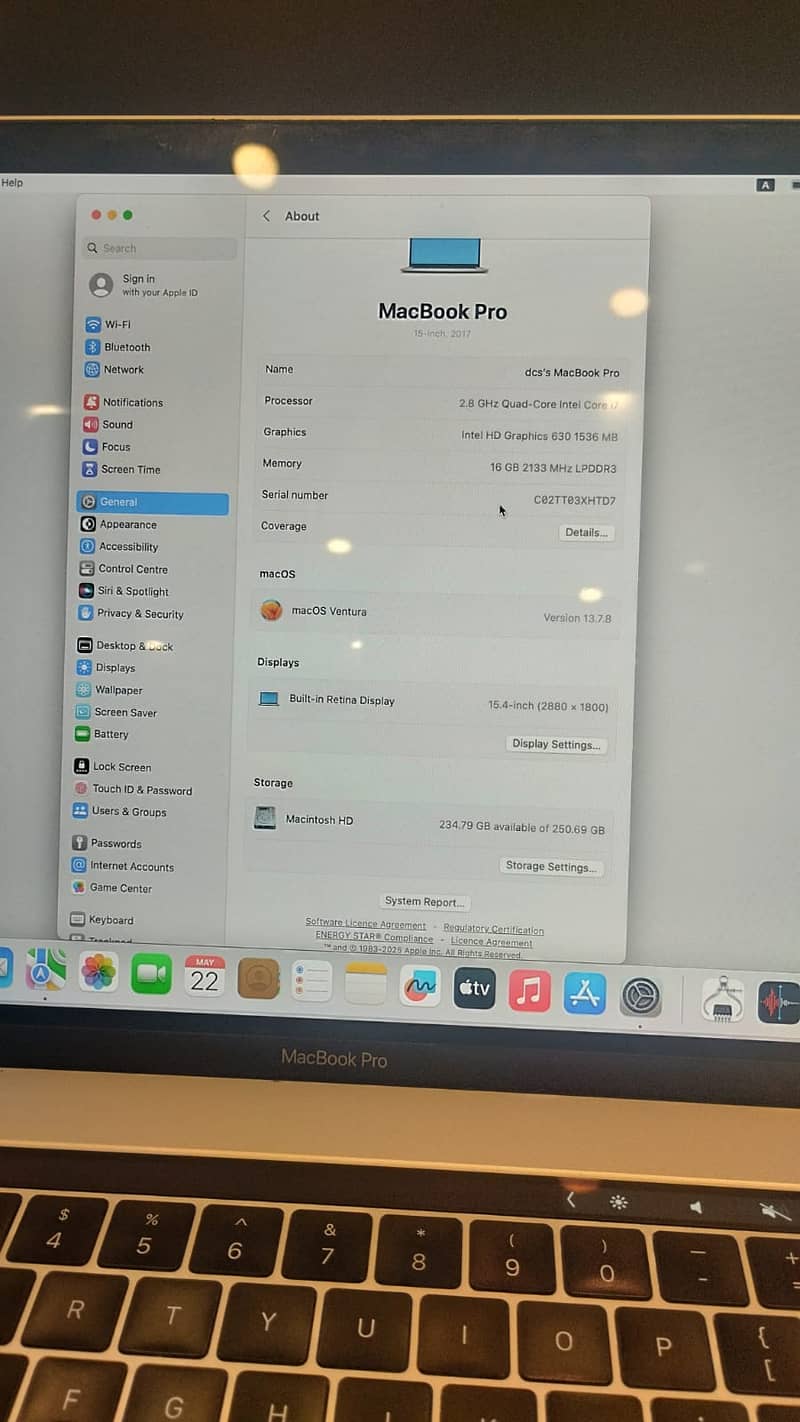 Apple MacBook Pro 2017 7