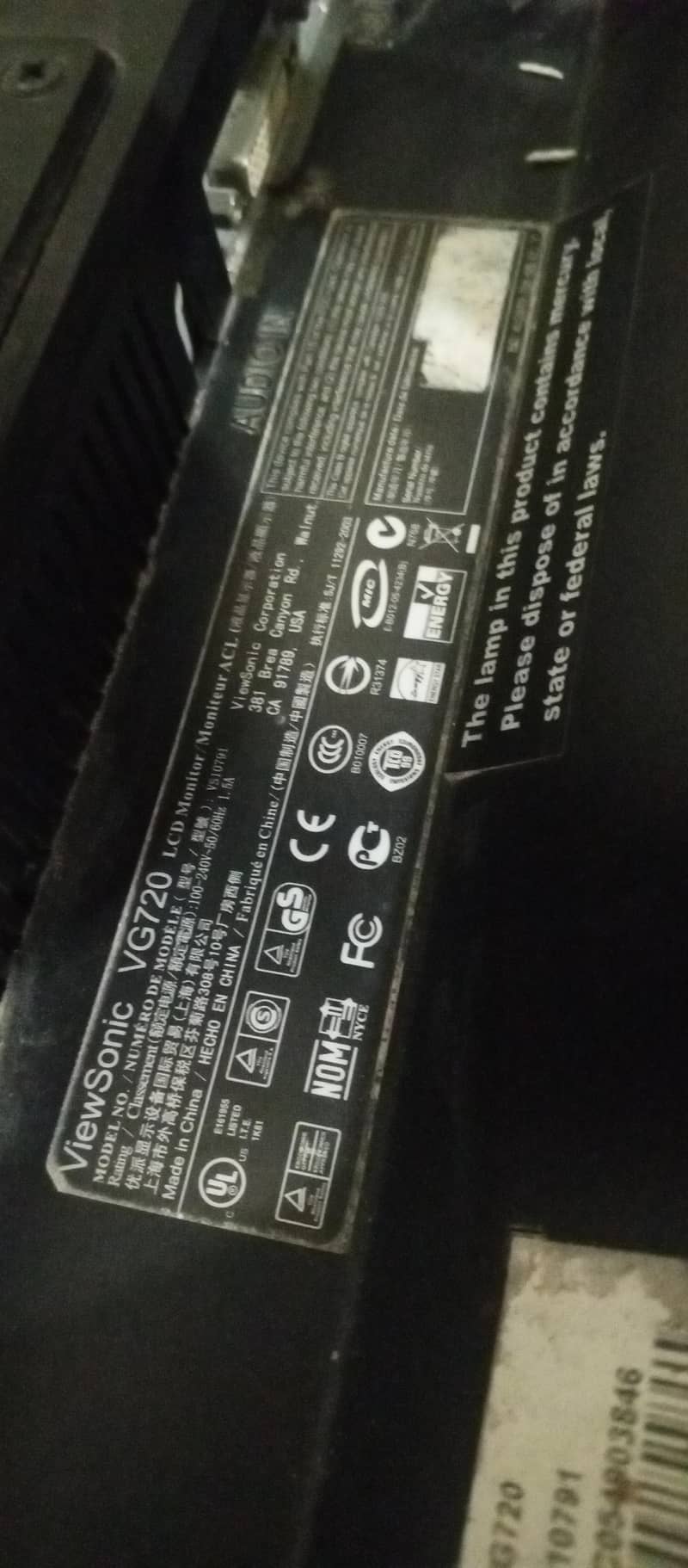 LCD MODEL VG720 3