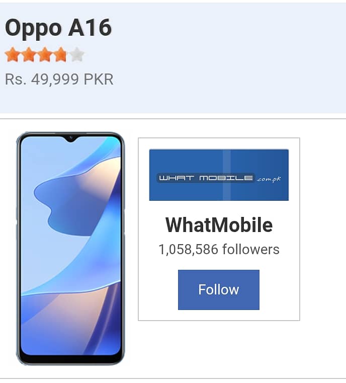 OPPO A16 0