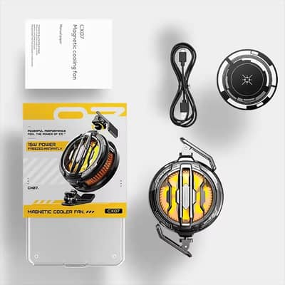 CX07 Magnetic Cooling Fan (15W Power) - Phone Cooler for PUBG/FreeFire