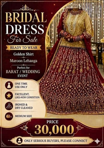 Bridal lehanga | Bridal Dress | Walima Dress | nikkah Dress