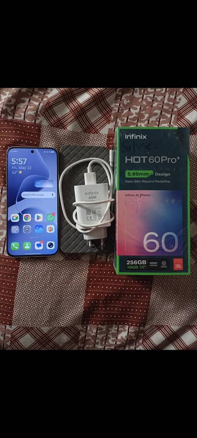 Infinix Hot 60 pro plus (8+8/256) 10/10 condition 6-7 month warranty