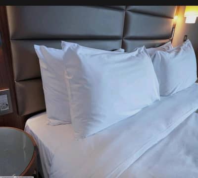 Premium cotton bed pillows white 27X18