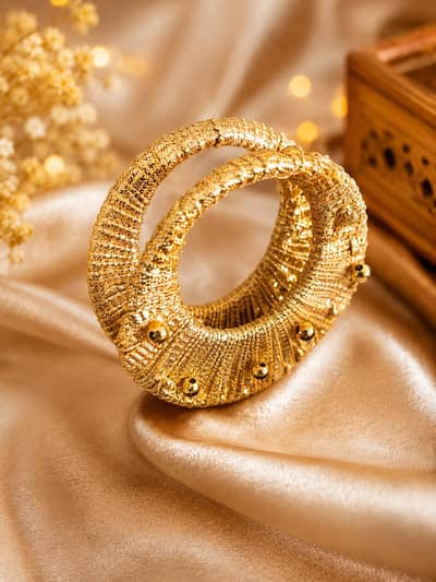 Handmade Elegant Golden Hair Clip | Fancy Bridal Clutcher