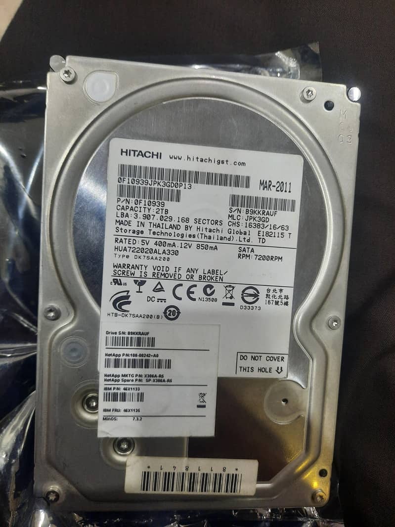 Harddisk 2tb 0