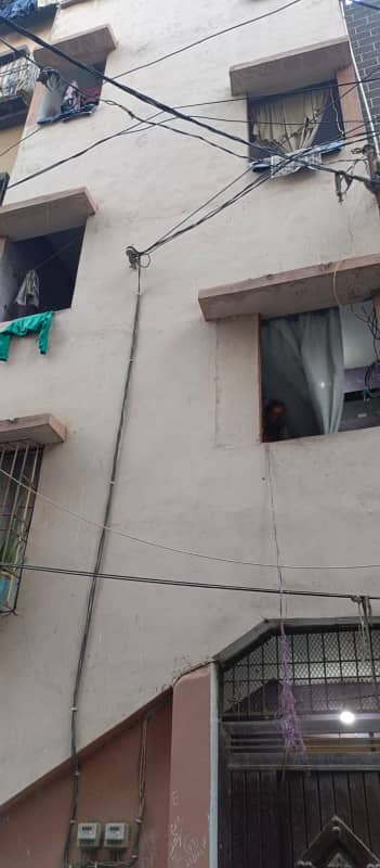 House For Sale 3 Floor 45 Sq. Yd At Liaquatabad Block 6 Near 420 Hotel