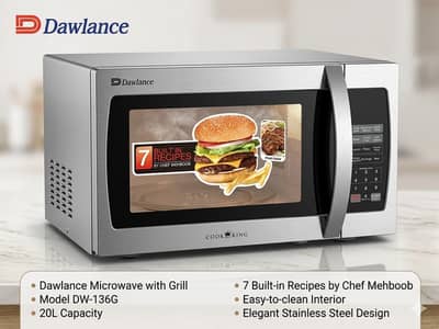 Dawlance Cook King Microwave Oven with Grill (DW-136G) – 1 Year Used