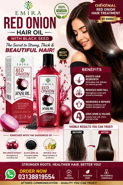 Original Red Onion Hair Treatment by Emira