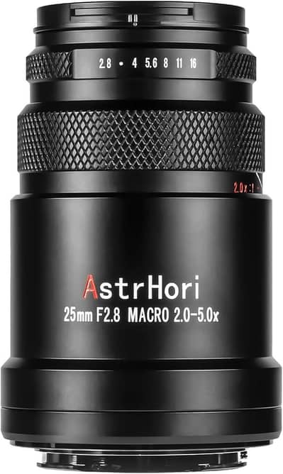 Astrahori 25mm 2x to 5x macro lens new available