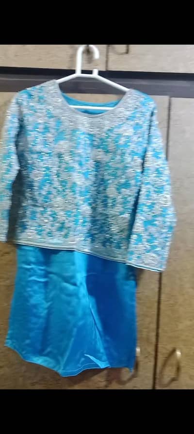 western cut embroidered dress