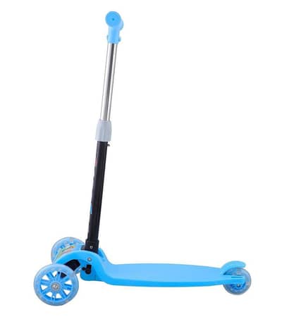 blue kids scooter