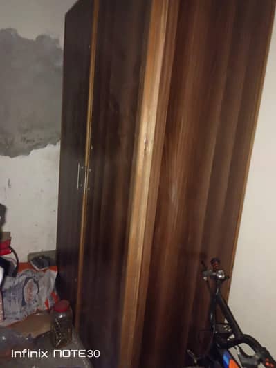 Wooden Almari + Wooden Iron stand