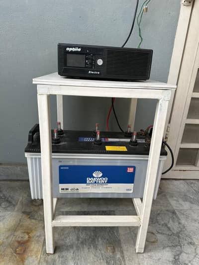 Apollo 800 watt ups plus daewoo DIB 180 battery
