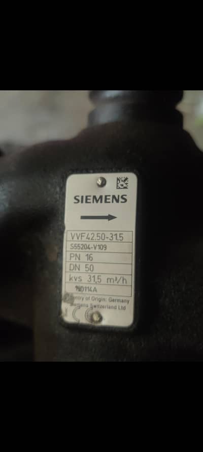 Siemens VVF42.50-31.5 Industrial Control Valve DN50 PN16
