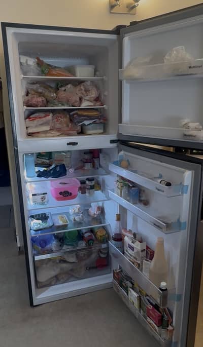 Almost brand new Dawlance DW 9193LF Inverter fridge chrome series