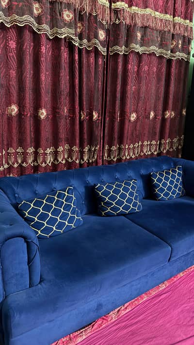 SOFA SET BLUE