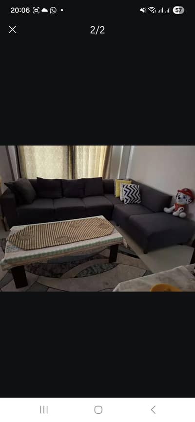 Grey L Shaped sofa for sale