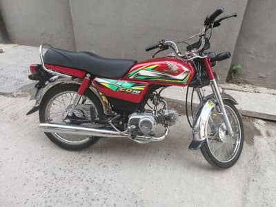 Honda CD 70 2021 Model /Red /14500 km only