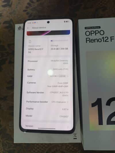 Oppo Reno 12f 5g 12 gb 256 gb
