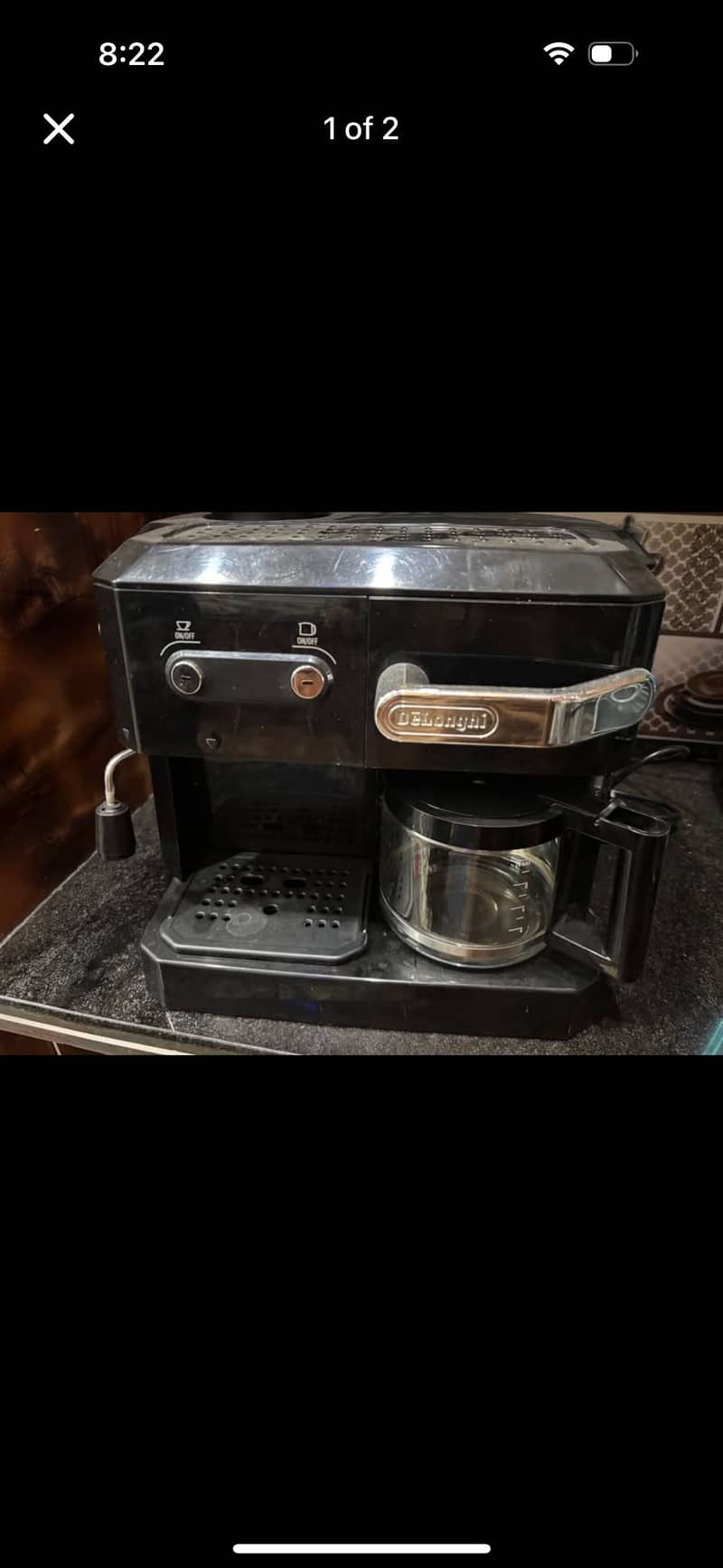 Delonghi bco320 coffee machine 1