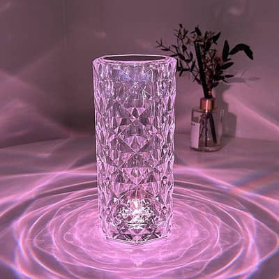 Premium 16-Color Crystal Diamond Touch Lamp (Brand New / Box Packed)