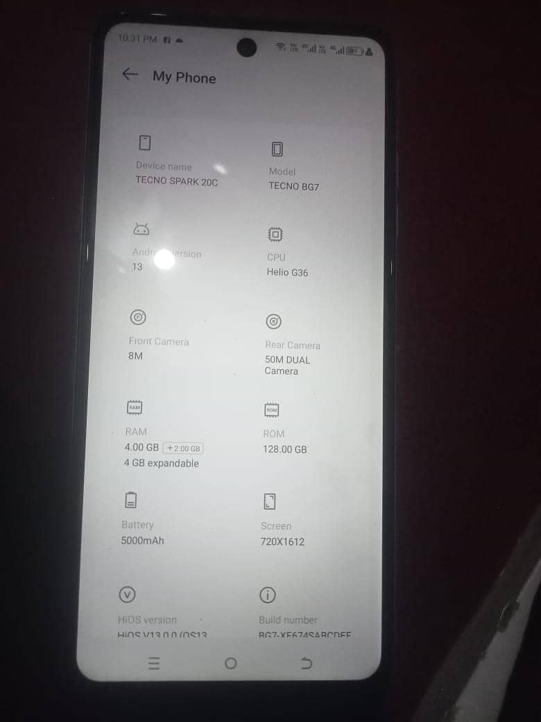 Tecno 20c 6