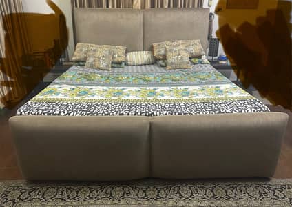 Bed with mattress