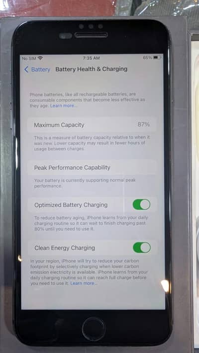 iphone 8 plus with box PTA approved