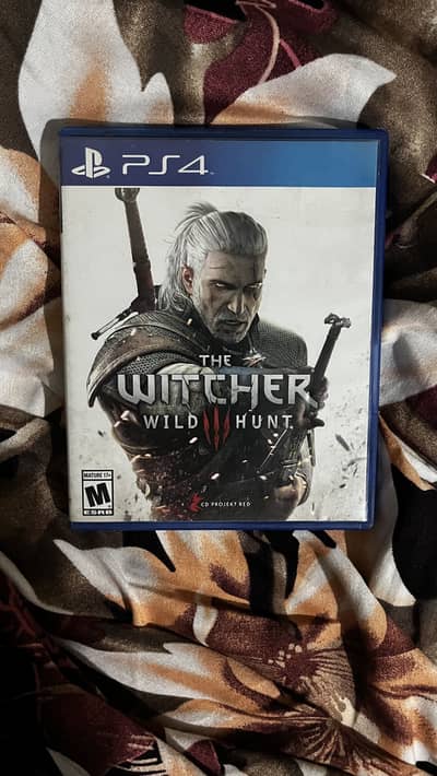 Witcher 3 ps4 game cd disk