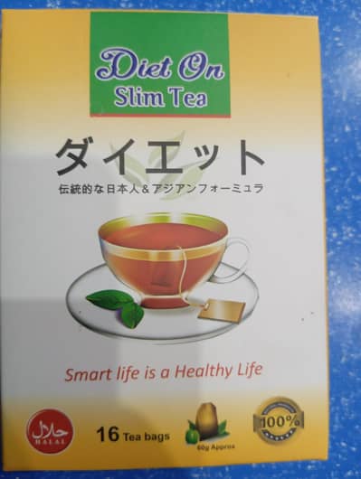 Diet on slim tea pack