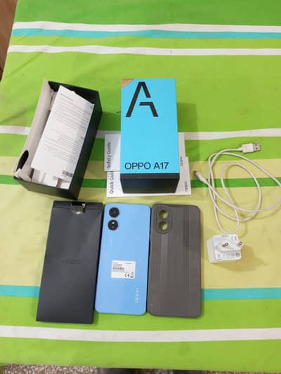 OPPO A17 full box 4gb+4gb memory 64gb